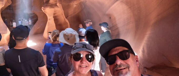 Selfie in the Slot Canyon