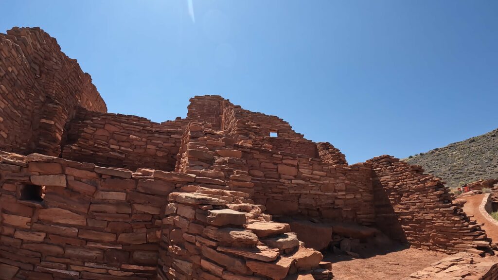 Backside of Wupatki Pueblo Ruins