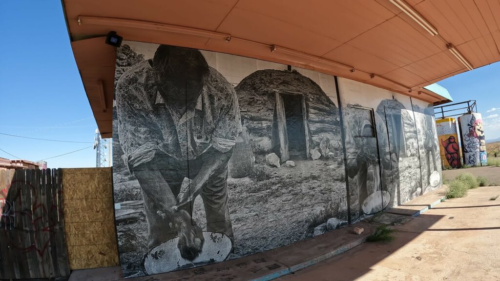 Mural on Abandoned Building