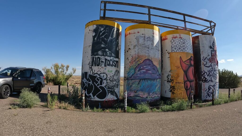 Graffiti Art on Above Ground Tanks