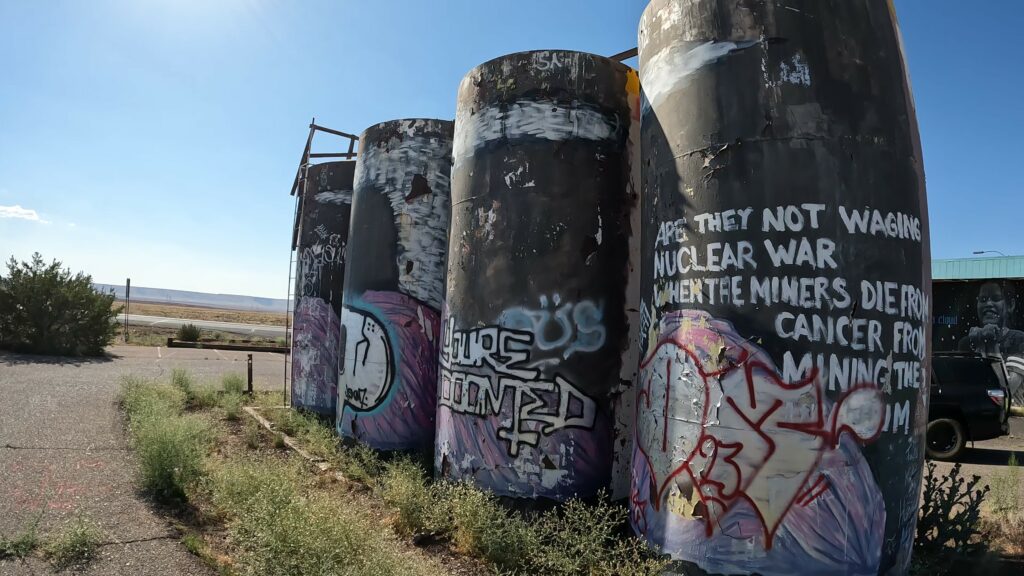 Graffiti Art on Above Ground Tanks