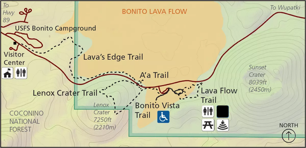 National Park Service Map of the Trails