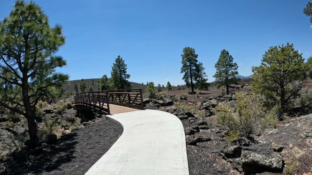 Bridge over the Bonito Vista Trail Lava Flow