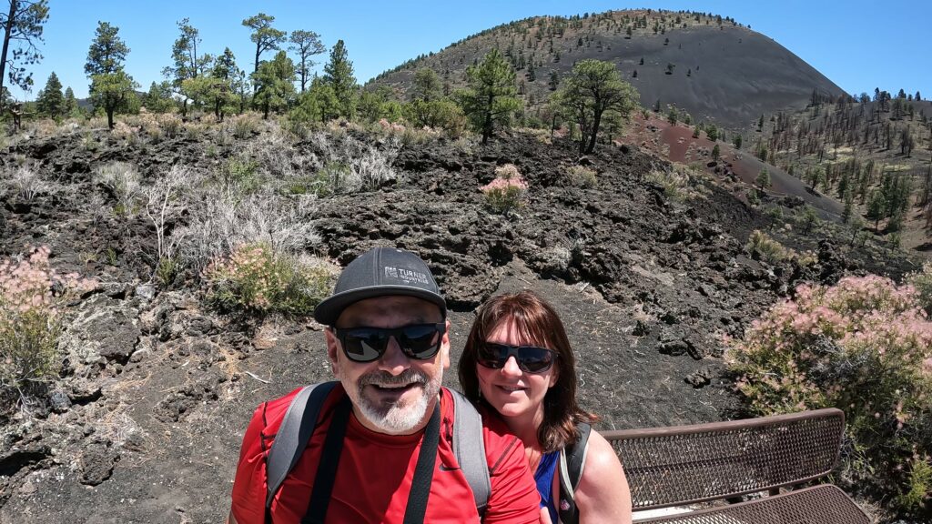Selfie at Sunset Crater Volcano Bonita Vista Trail