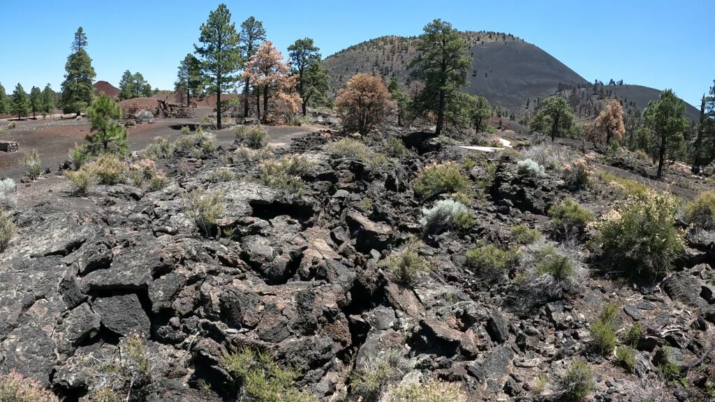 Lava Flow and Fracture of the Earth