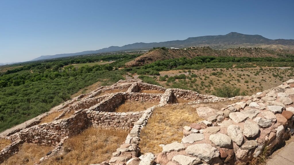 Tuzigoot Pueblo Ruins Overlooking the Verde River Valley
