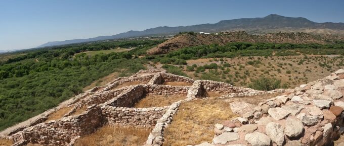 Tuzigoot Pueblo Ruins Overlooking the Verde River Valley