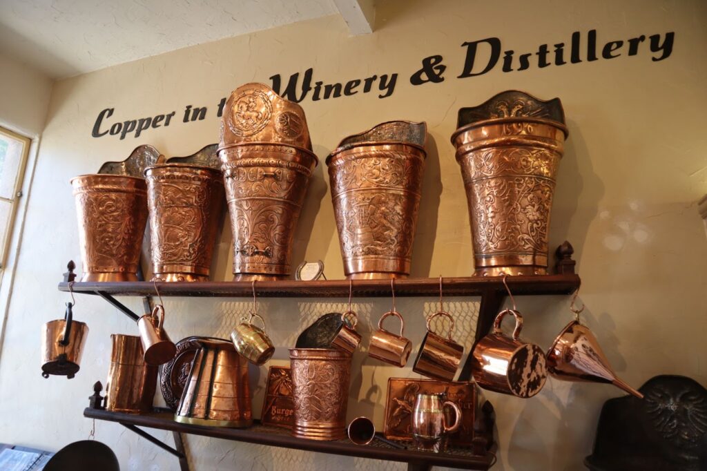 Copper Art in the WInery and Distillery