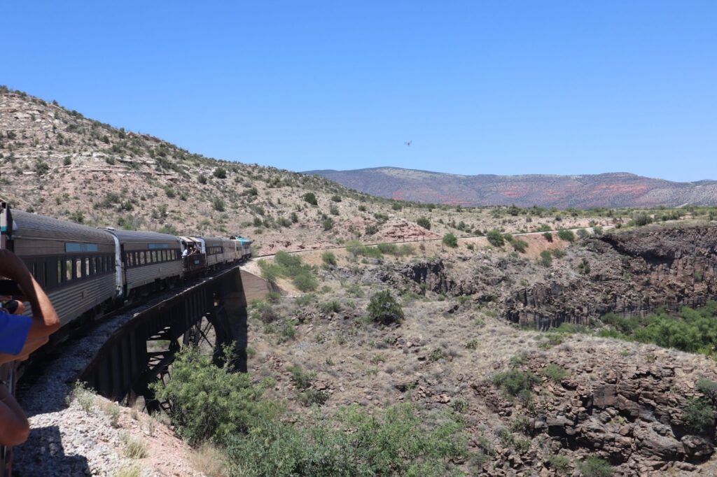 Train on the Trestle over the SOB Canyon
