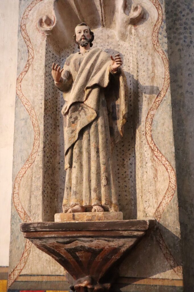 Statue Inside the Mission Church