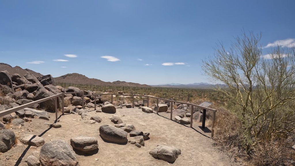 Petroglyph area at top of Signal Hill