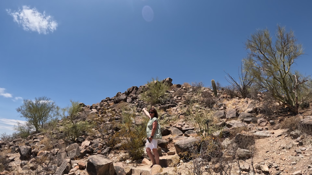 Pointing up the Hill