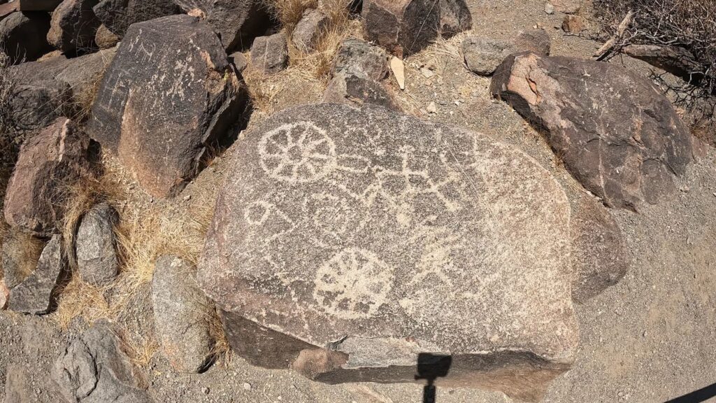 Up close look at Petroglyphs on Signal Hill